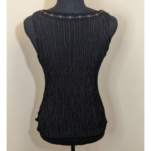 Vintage Norton McNaughton Top Sleeveless Y2K Embroidered Size Small - Picture 2 of 12